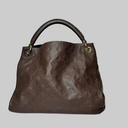 LOUIS VUITTON Borsa Artsy MM in pelle monogram imprimé marrone