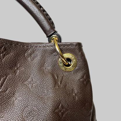 LOUIS VUITTON Borsa Artsy MM in pelle monogram imprimé marrone