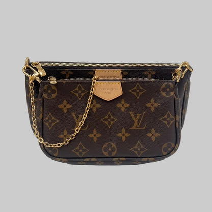 LOUIS VUITTON Borsa Multipochette Accessoires Monogram con tracolla rosa