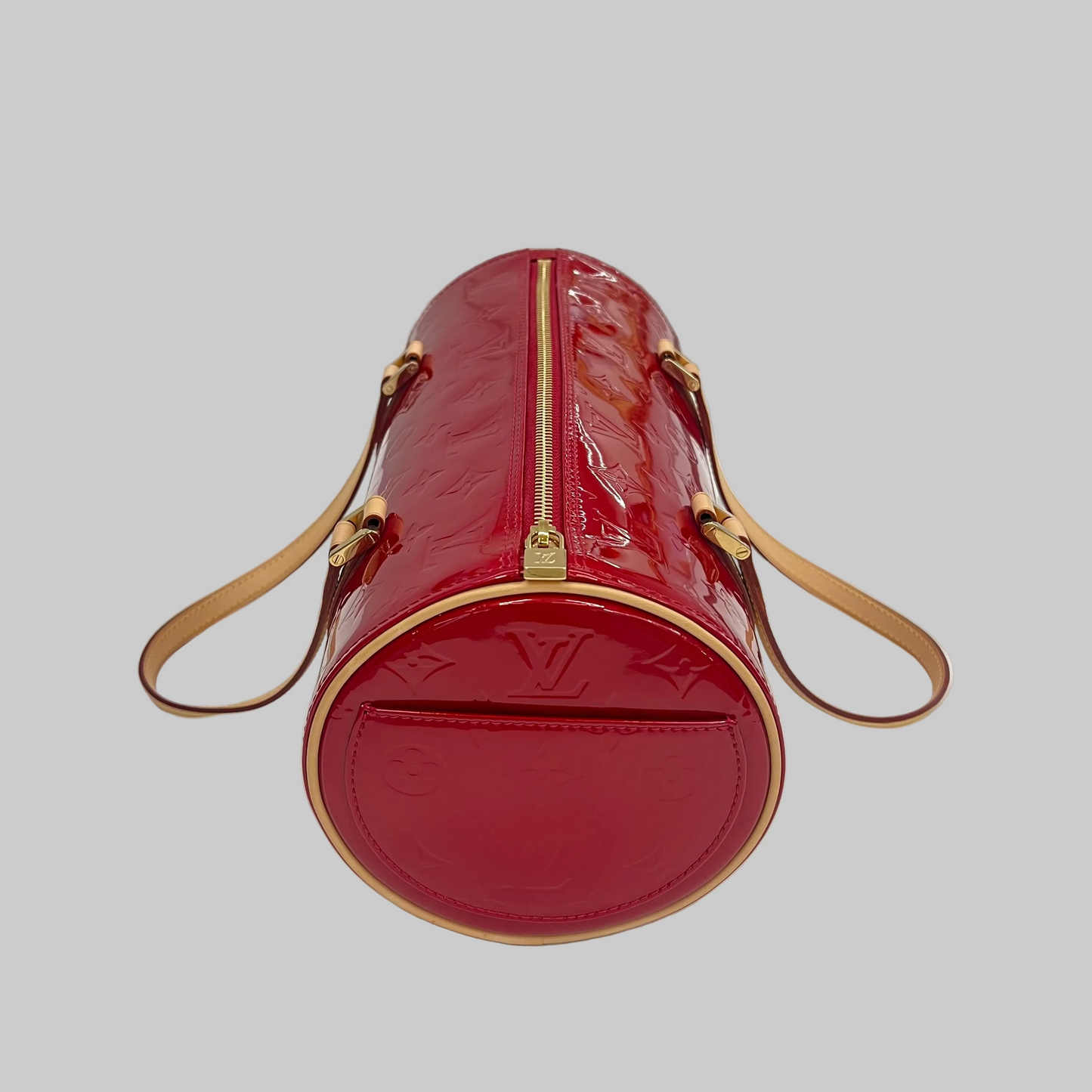 LOUIS VUITTON Borsa "Papillon" in vernice rossa