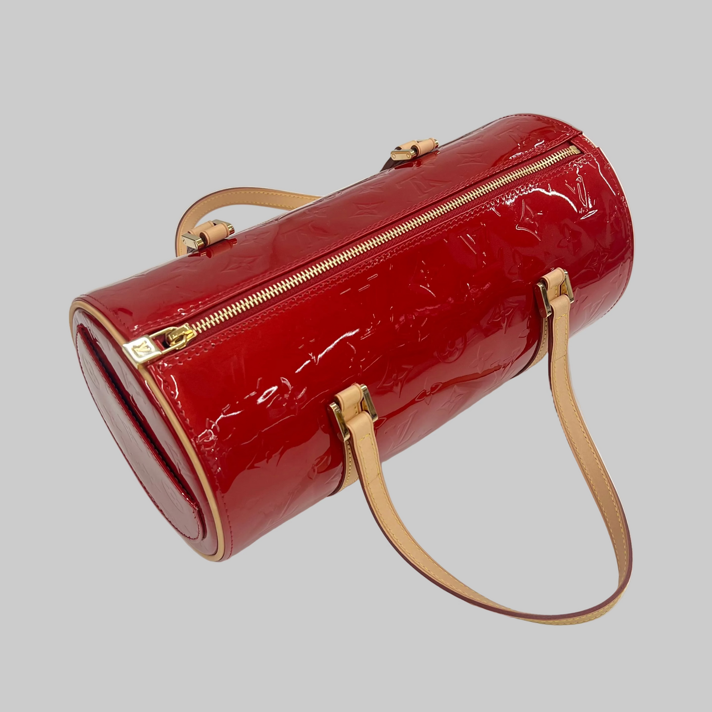 LOUIS VUITTON Borsa "Papillon" in vernice rossa