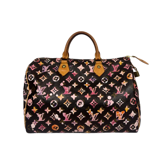 LOUIS VUITTON Borsa Speedy 35 Aquarelle by Richard Prince