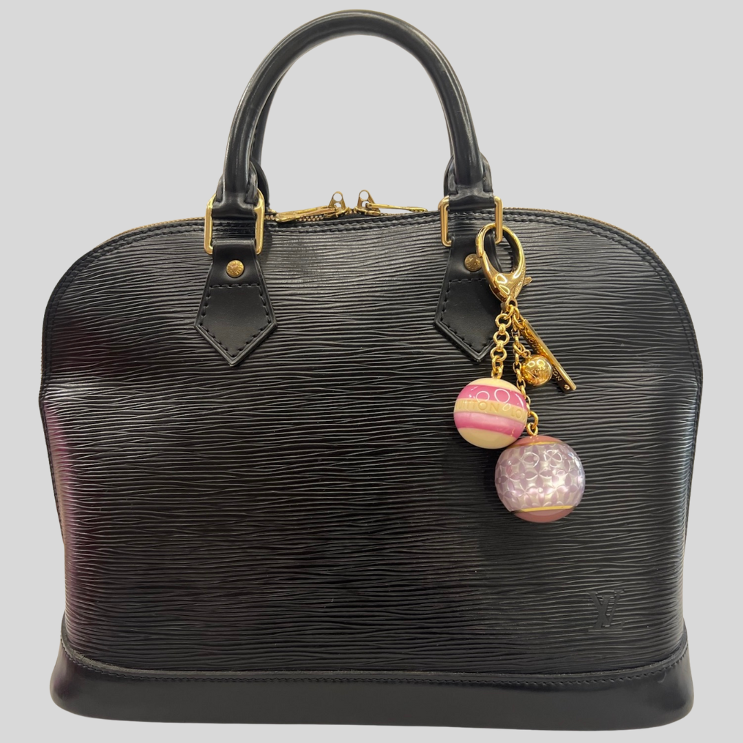 LOUIS VUITTON Charms per borsa con sfere rosa panna e lilla