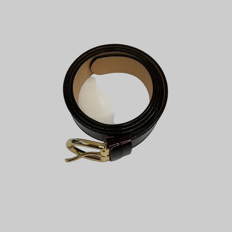 LOUIS VUITTON Cintura Santur in vernice Monogram empreinte amaranto