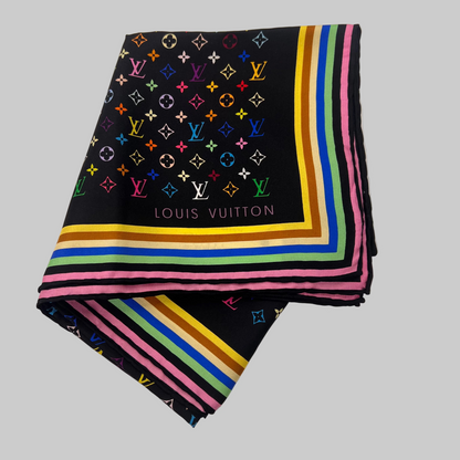 LOUIS VUITTON Foulard carrè in seta monogram multicolor
