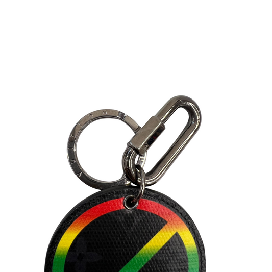 LOUIS VUITTON Portachiavi in monogram nero Rainbow