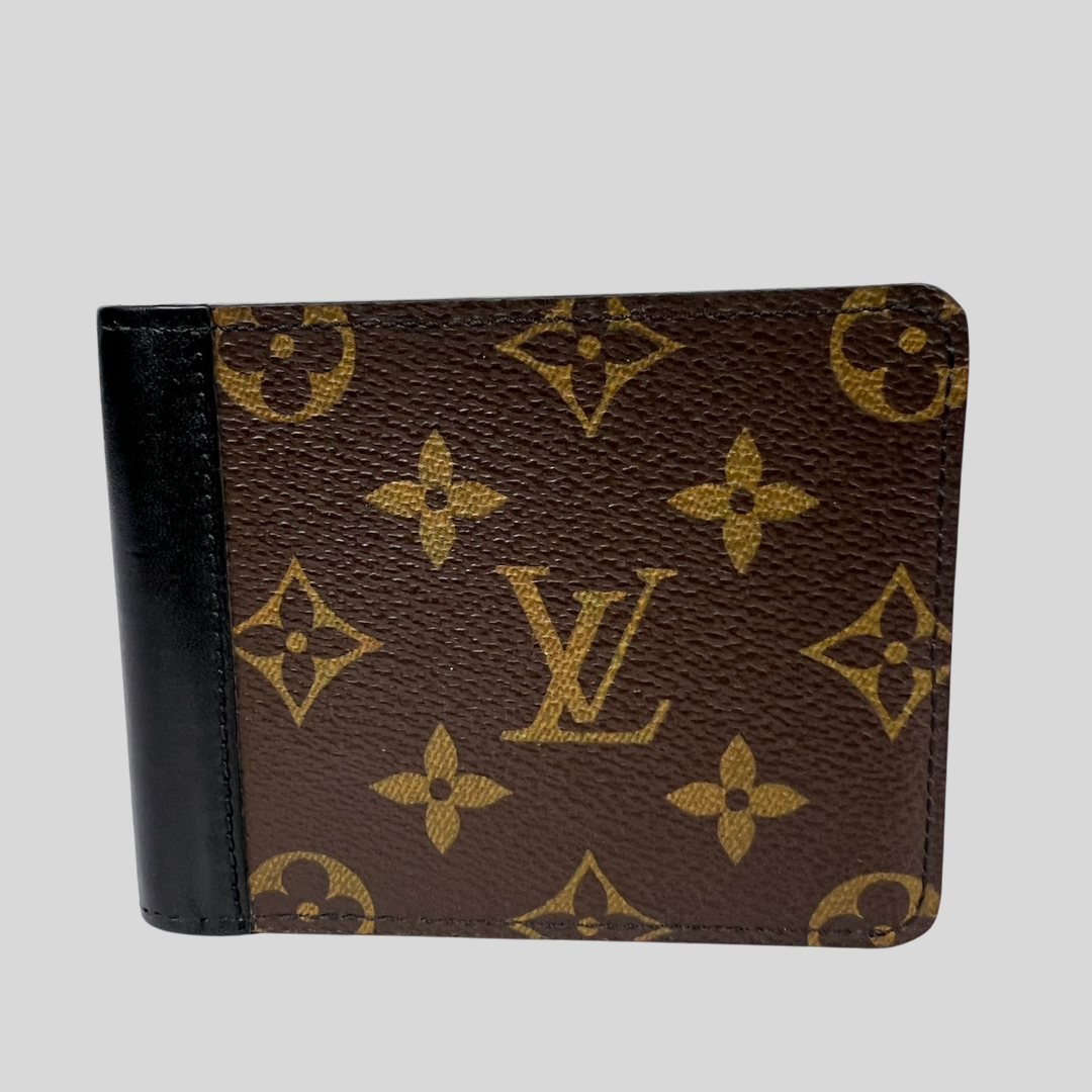 LOUIS VUITTON Portafoglio in monogram "Multiple Wallet Macassar"
