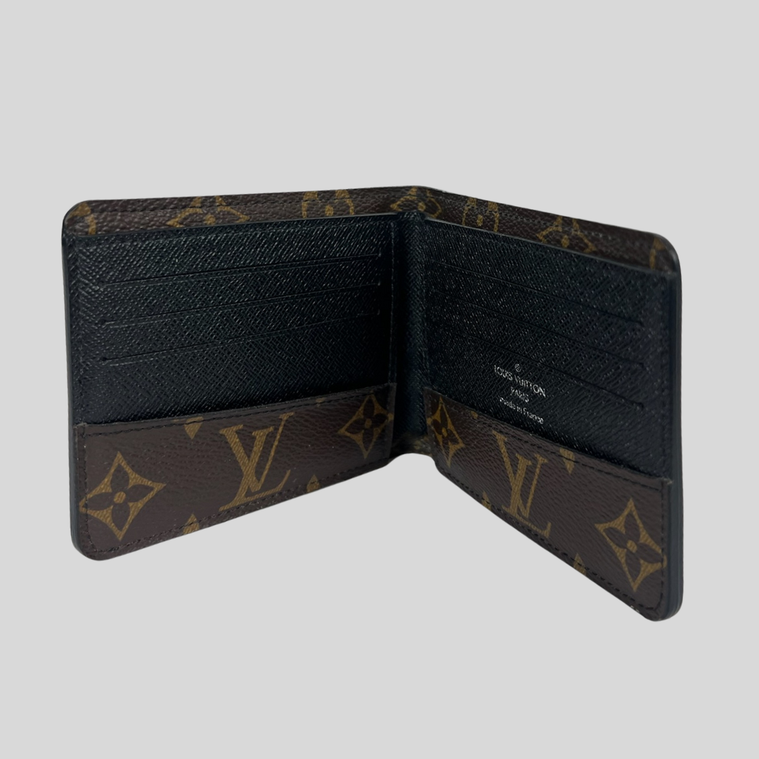 LOUIS VUITTON Portafoglio in monogram "Multiple Wallet Macassar"