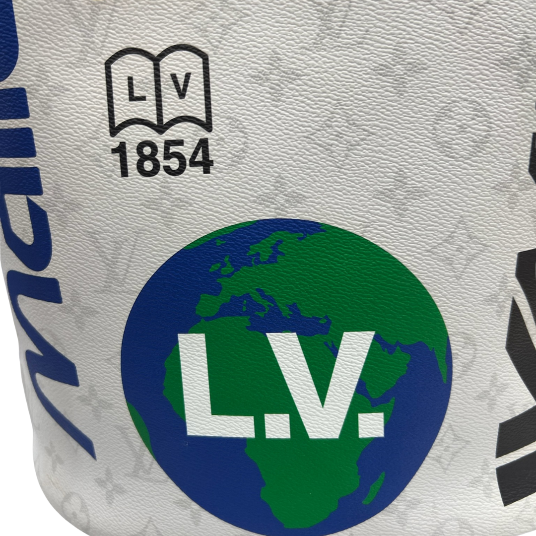 LOUIS VUITTON Zaino grande in cavnvas monogram bianco