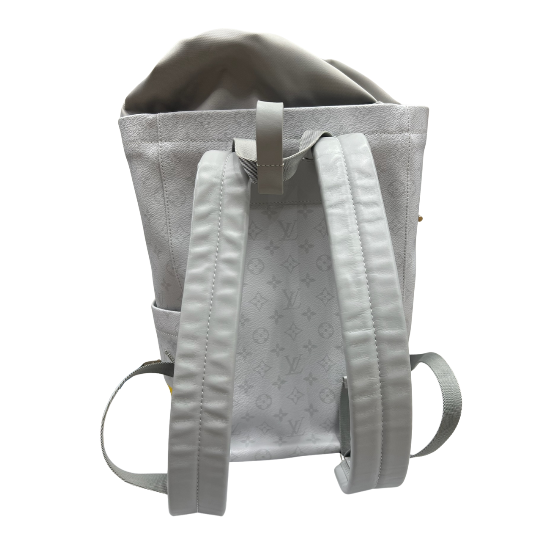 LOUIS VUITTON Zaino grande in cavnvas monogram bianco