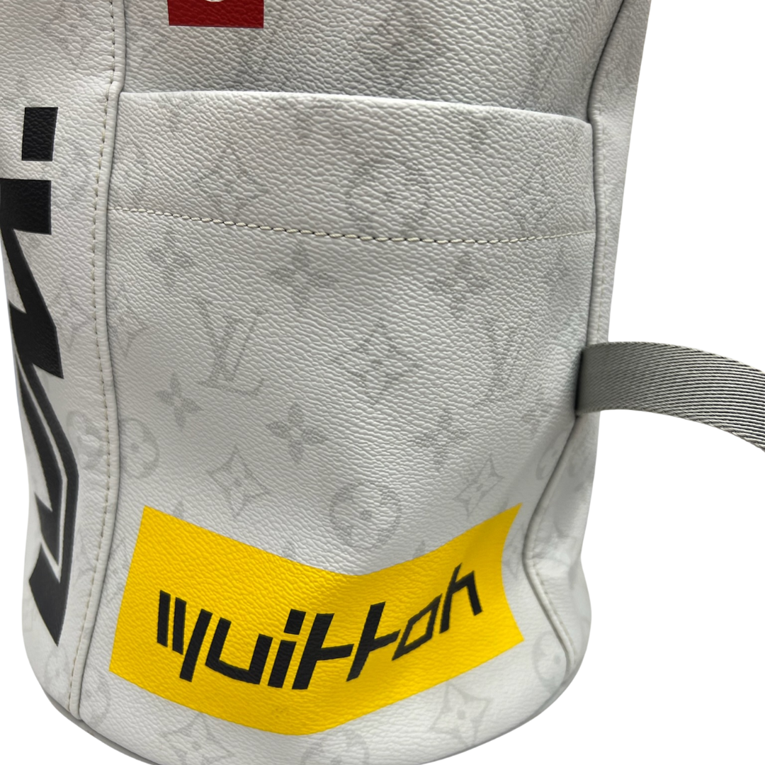 LOUIS VUITTON Zaino grande in cavnvas monogram bianco