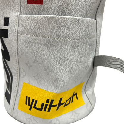 LOUIS VUITTON Zaino grande in cavnvas monogram bianco