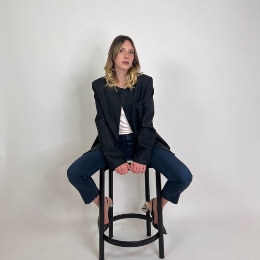 LOULOU STUDIO Giacca lunga nera