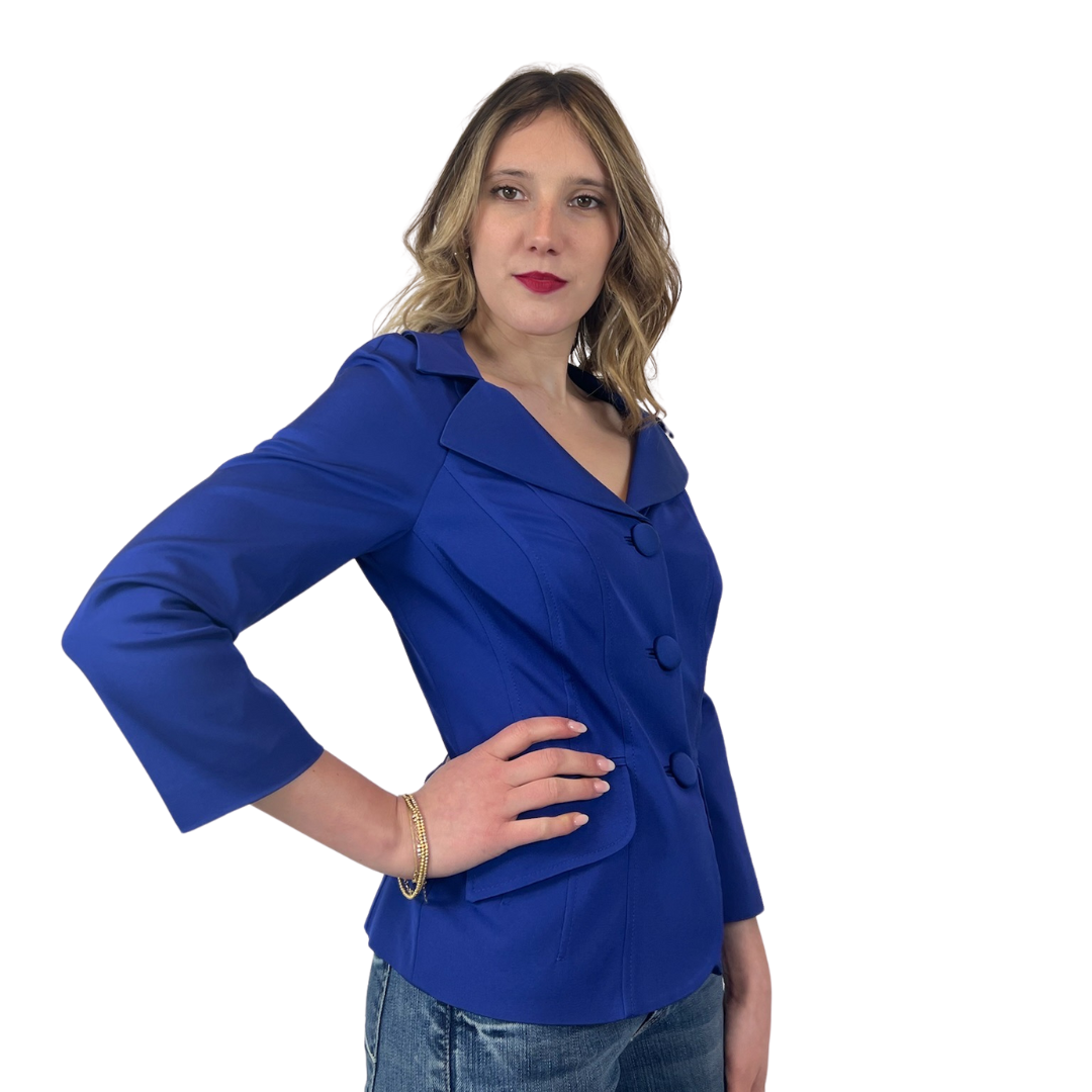 LUISA SPAGNOLI Giacca blazer elegante bluette