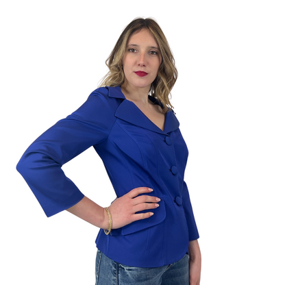LUISA SPAGNOLI Giacca blazer elegante bluette
