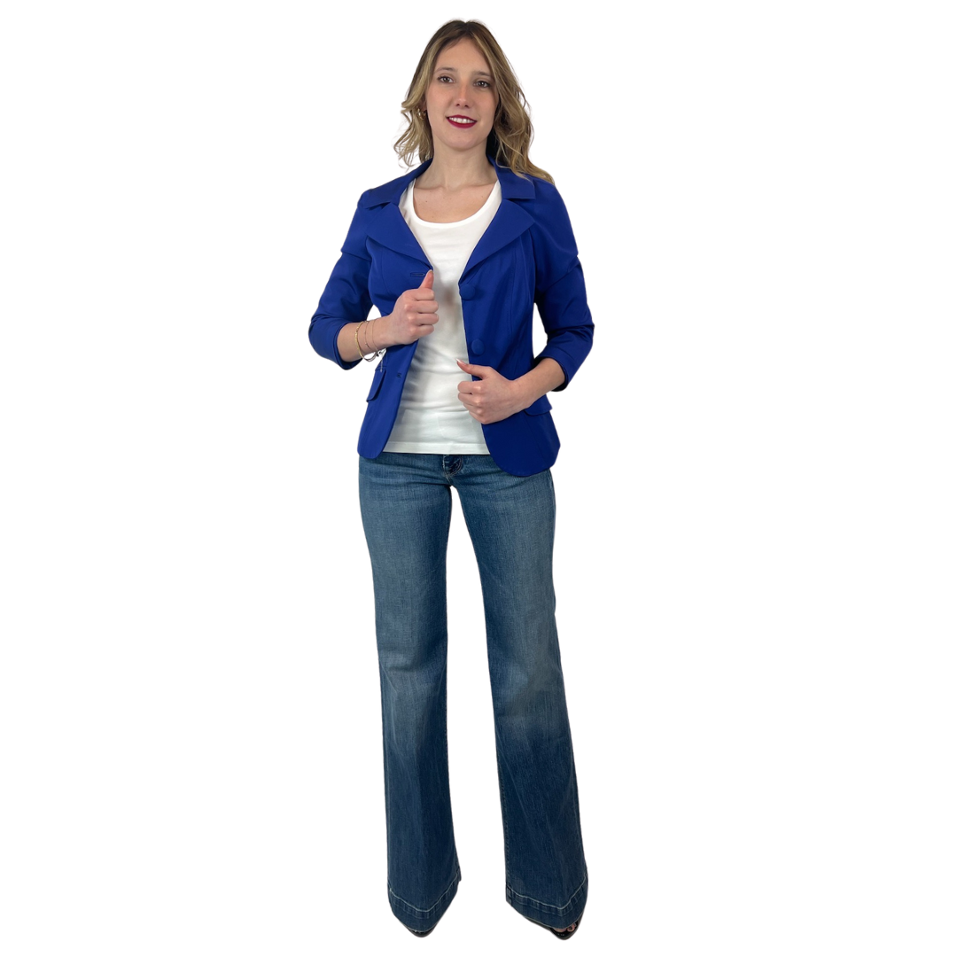 LUISA SPAGNOLI Giacca blazer elegante bluette
