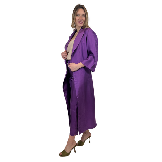 MADE IN ITALY Completo spolverino lungo e pantalone