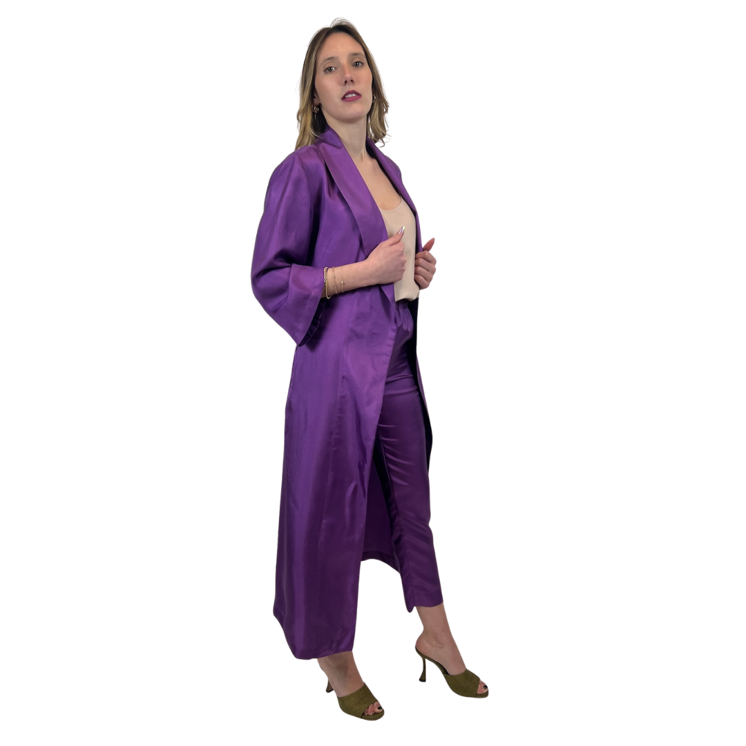 MADE IN ITALY Completo spolverino lungo e pantalone