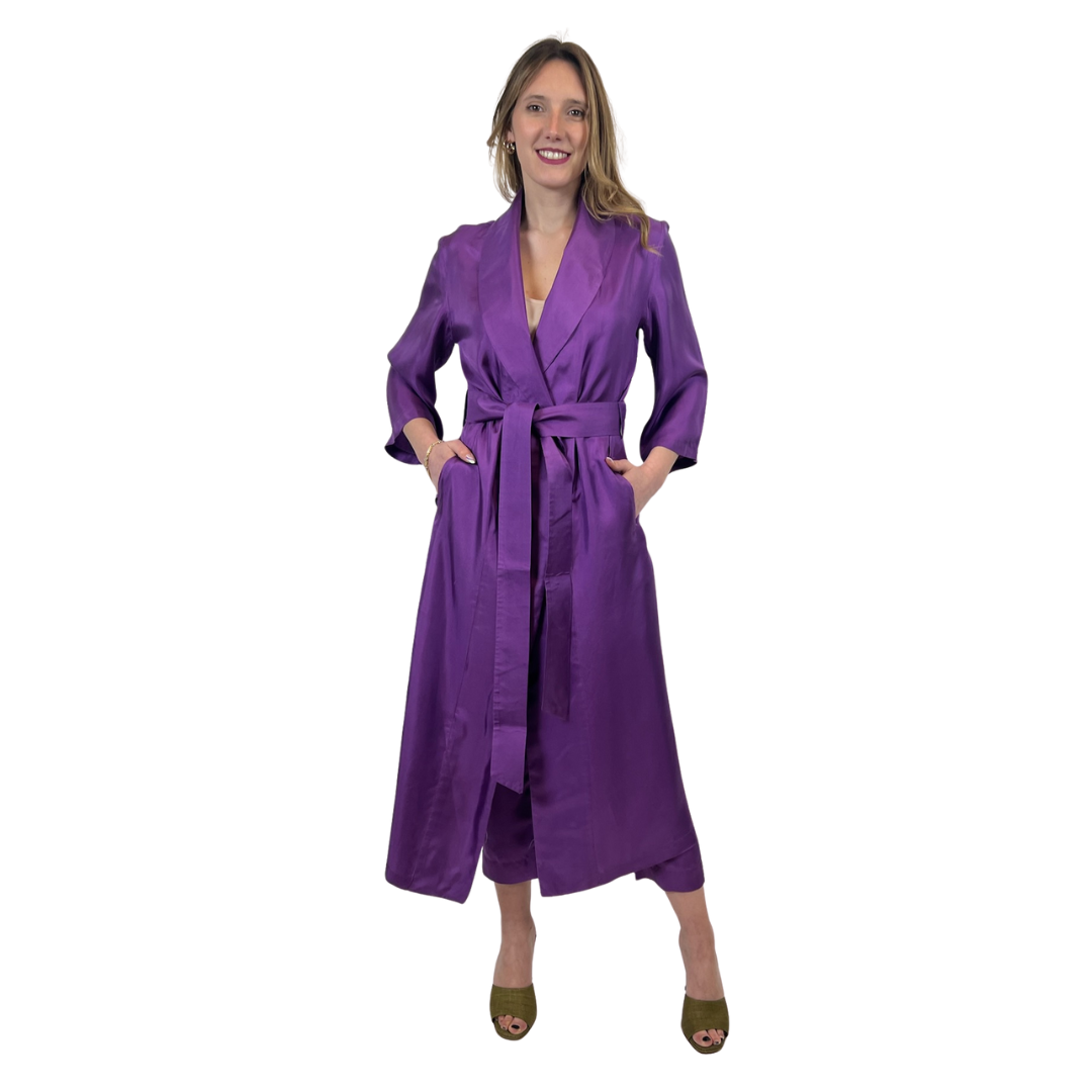 MADE IN ITALY Completo spolverino lungo e pantalone