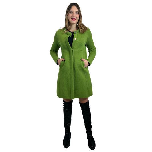 MAGLIERIA SARTORIALE Cappotto verde mela 