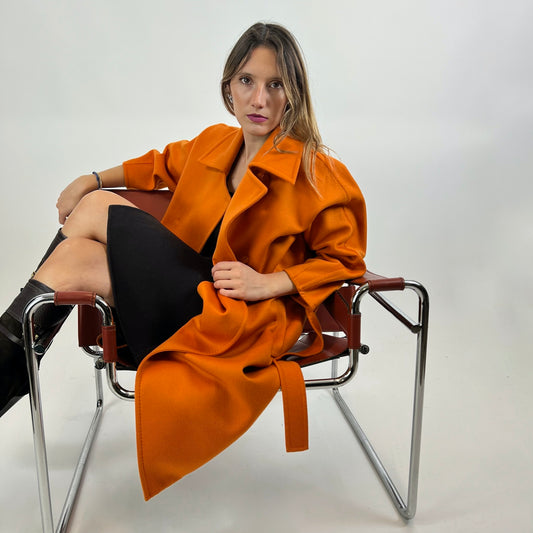 MAX MARA Cappotto doppio petto arancione