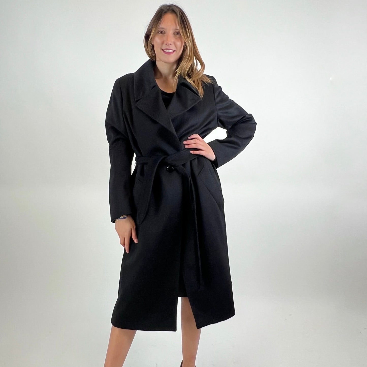 MAX MARA Cappotto in cashmere nero 