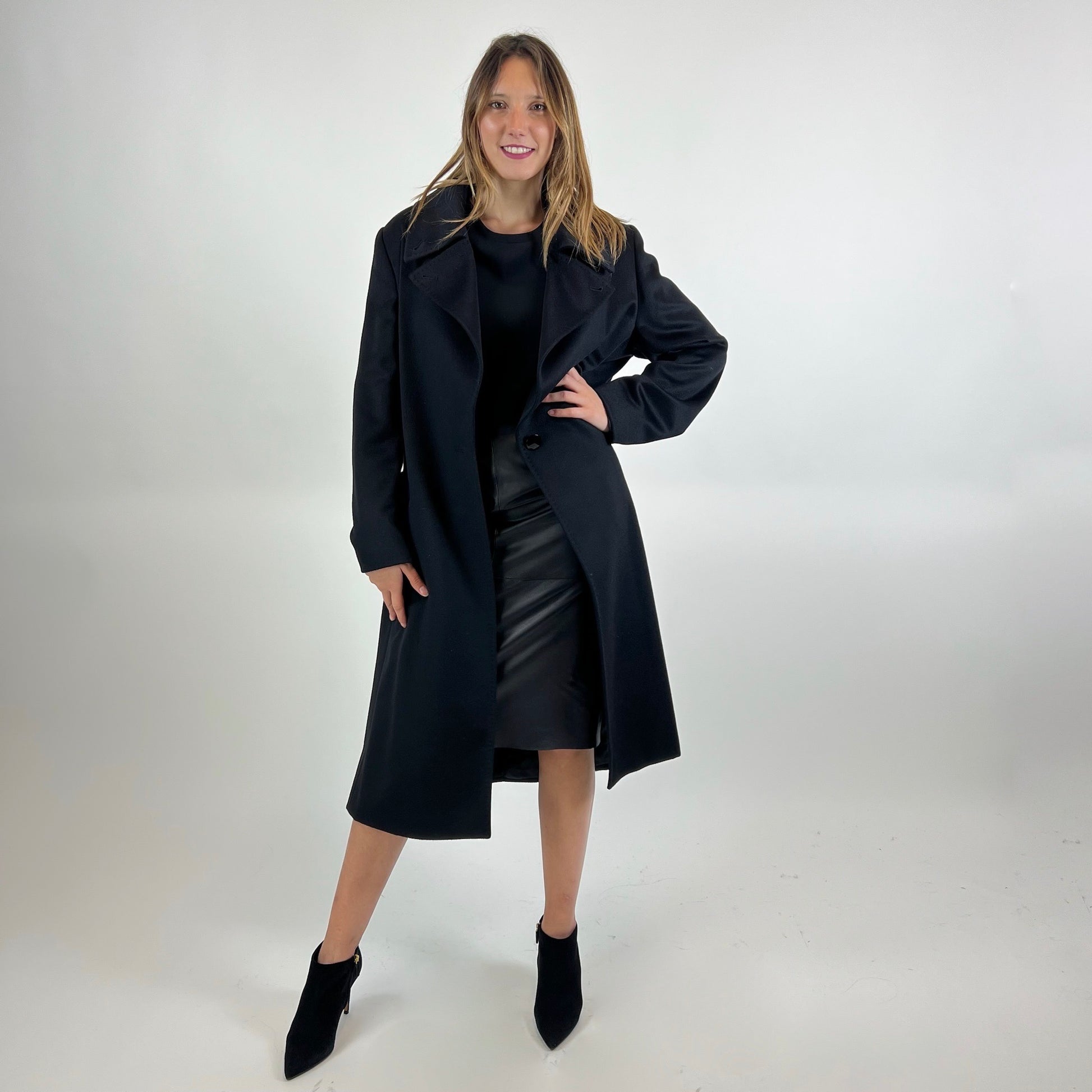 MAX MARA Cappotto in cashmere nero 