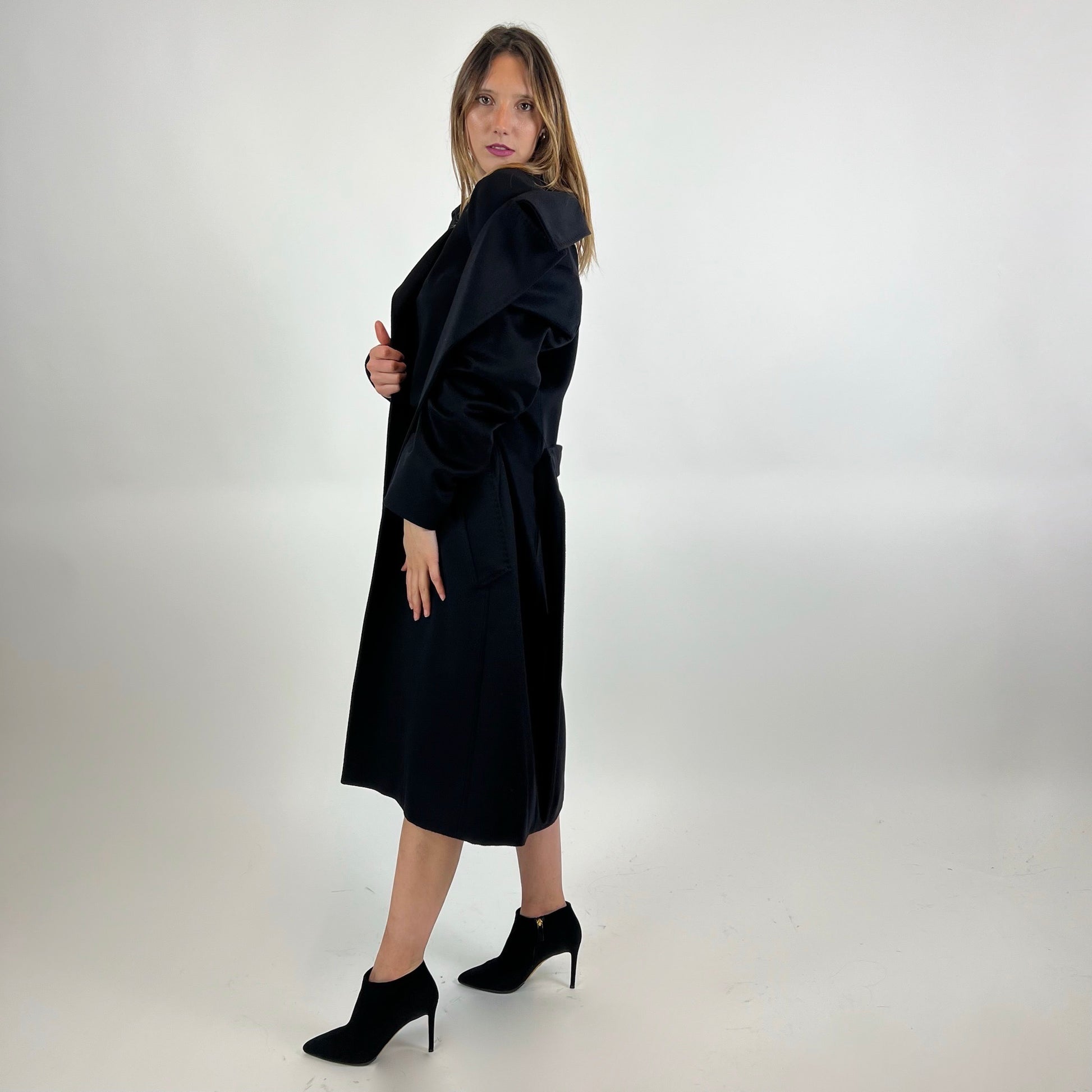 MAX MARA Cappotto in cashmere nero 