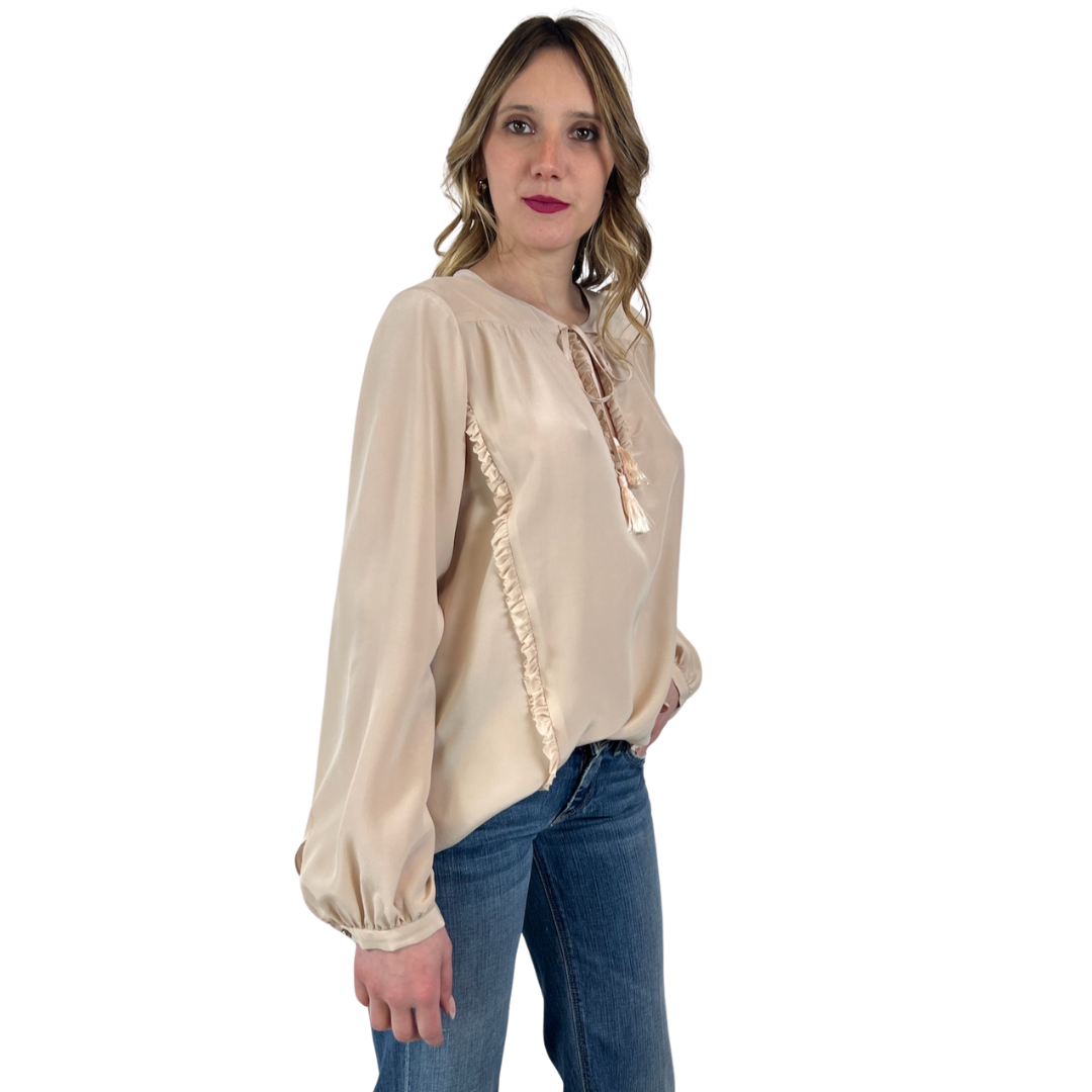 MAX MARA Casacca in seta rosa cipria 