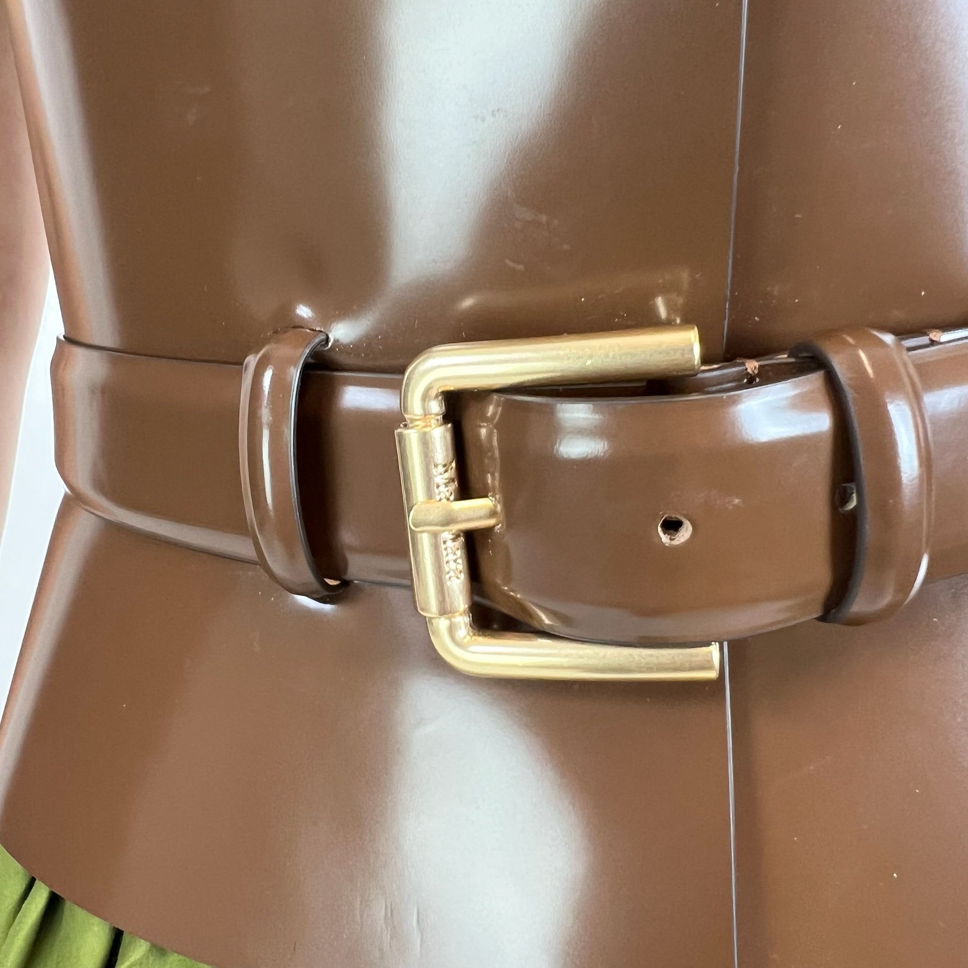 MAX MARA Cintura corsetto color cuoio