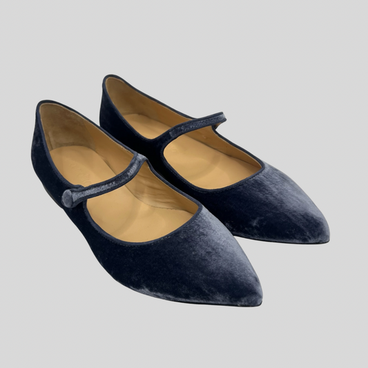 MIA MOLTRASIO Ballerine in velluto carta da zucchero