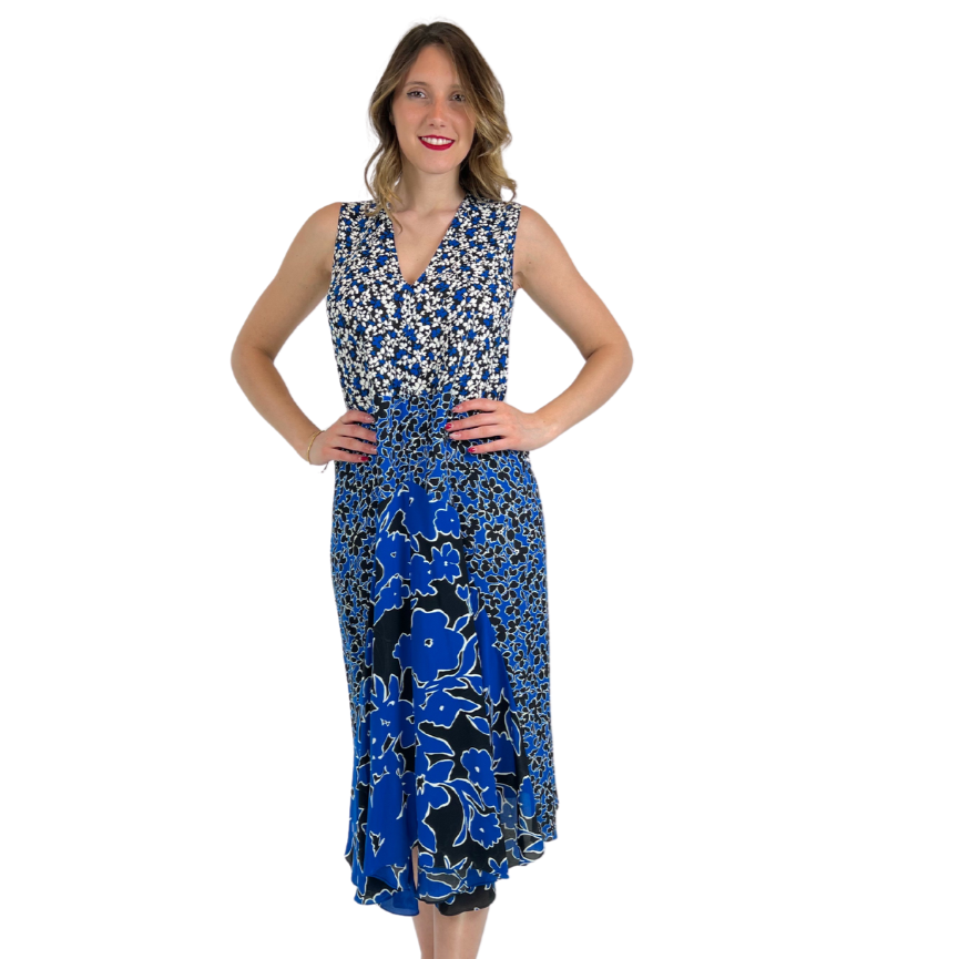 MICHAEL KORS Abito in seta bluette
