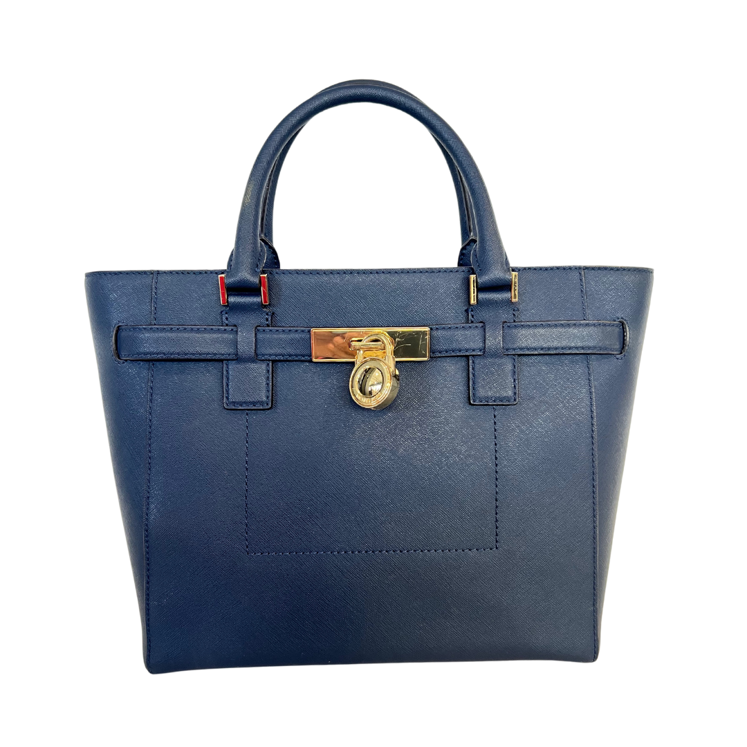 MICHAEL KORS Borsa saffiano blu