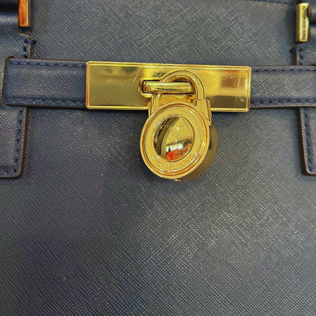 MICHAEL KORS Borsa saffiano blu