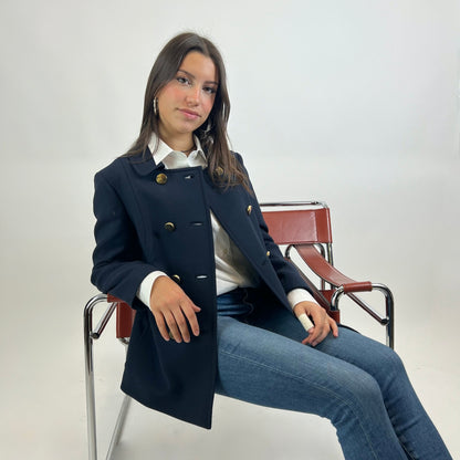 MICHAEL KORS Giacca caban doppio petto blu