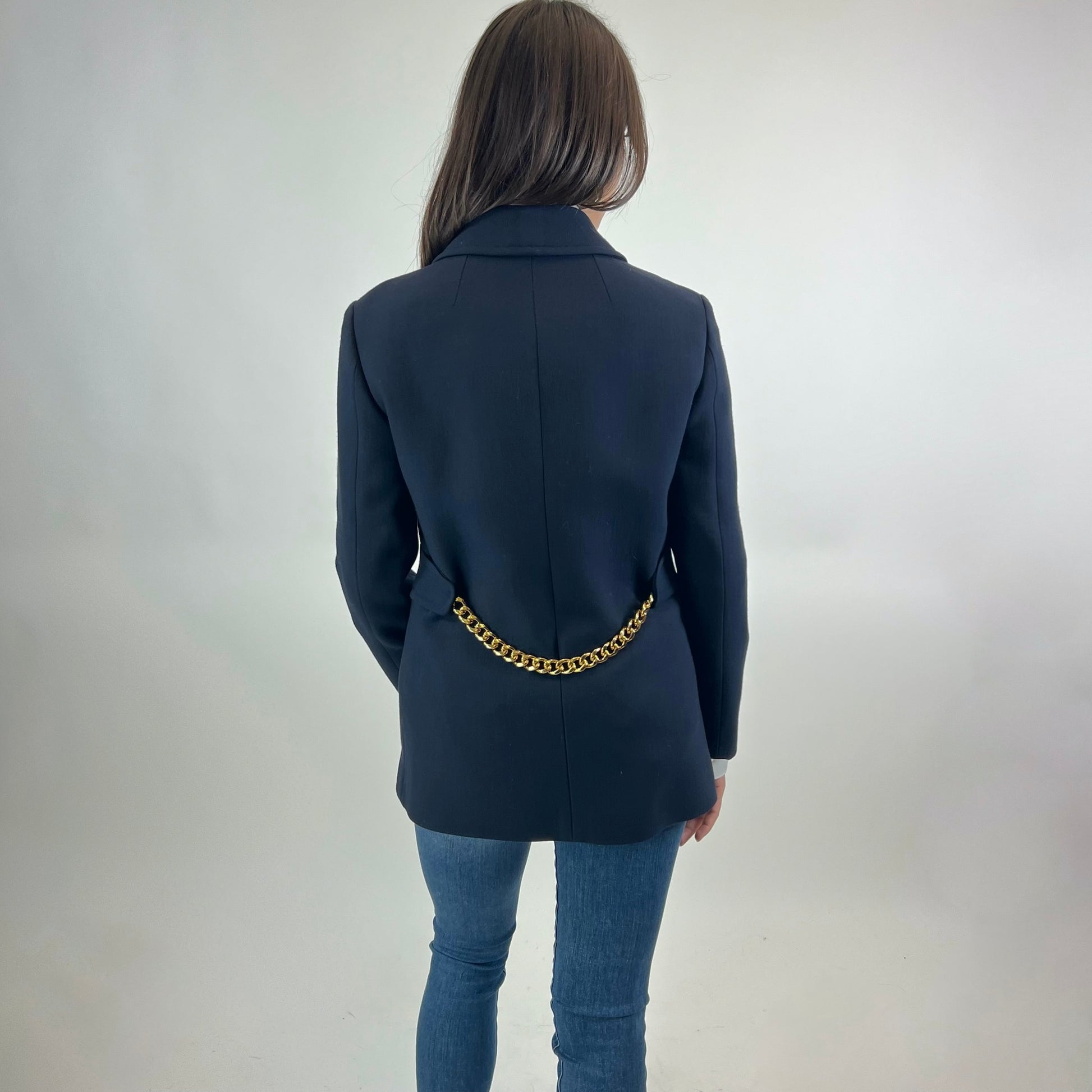 MICHAEL KORS Giacca caban doppio petto blu