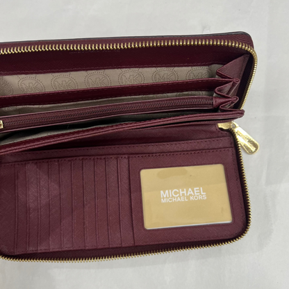 MICHEAL KORS Borsa pelle saffiano color burgundi