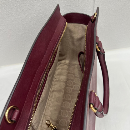 MICHEAL KORS Borsa pelle saffiano color burgundi