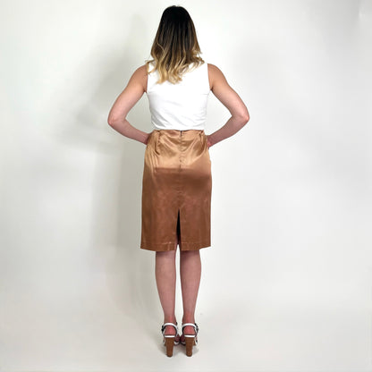 MISSONI Gonna tubino in raso bronzo