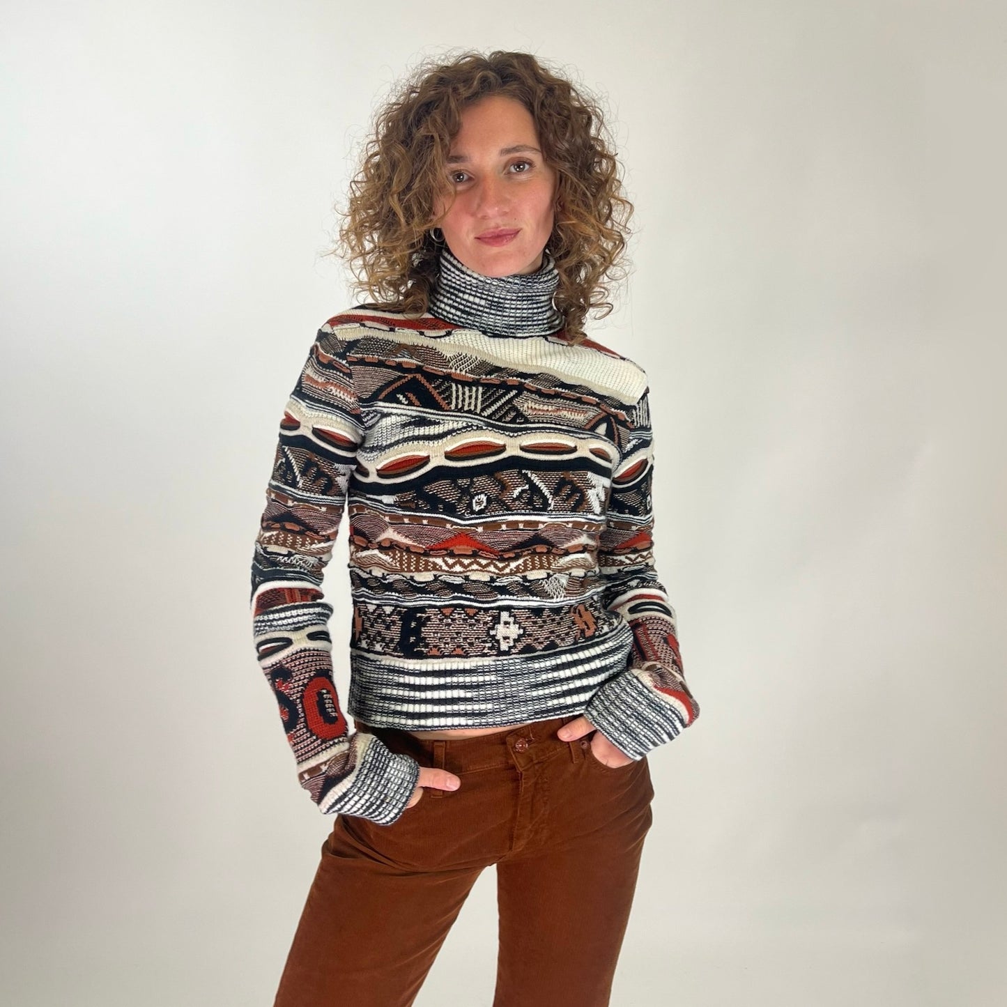 MISSONI Maglione multicolor collo alto
