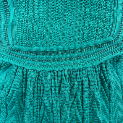 MISSONI Top in maglia turchese lavorato