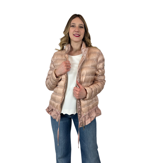 MONCLER Giacca piumino leggero rosa cipria