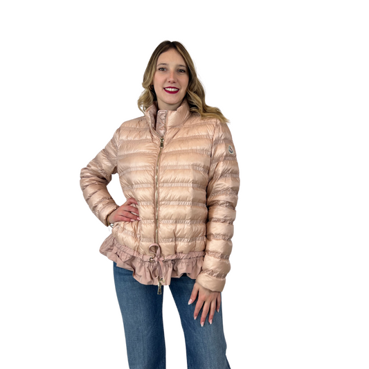 MONCLER Giacca piumino leggero rosa cipria