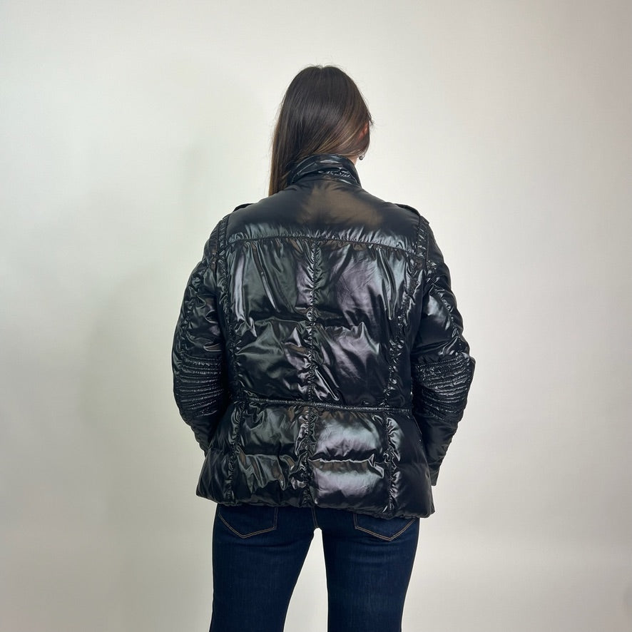 MONCLER Giacca piumino nero lucido