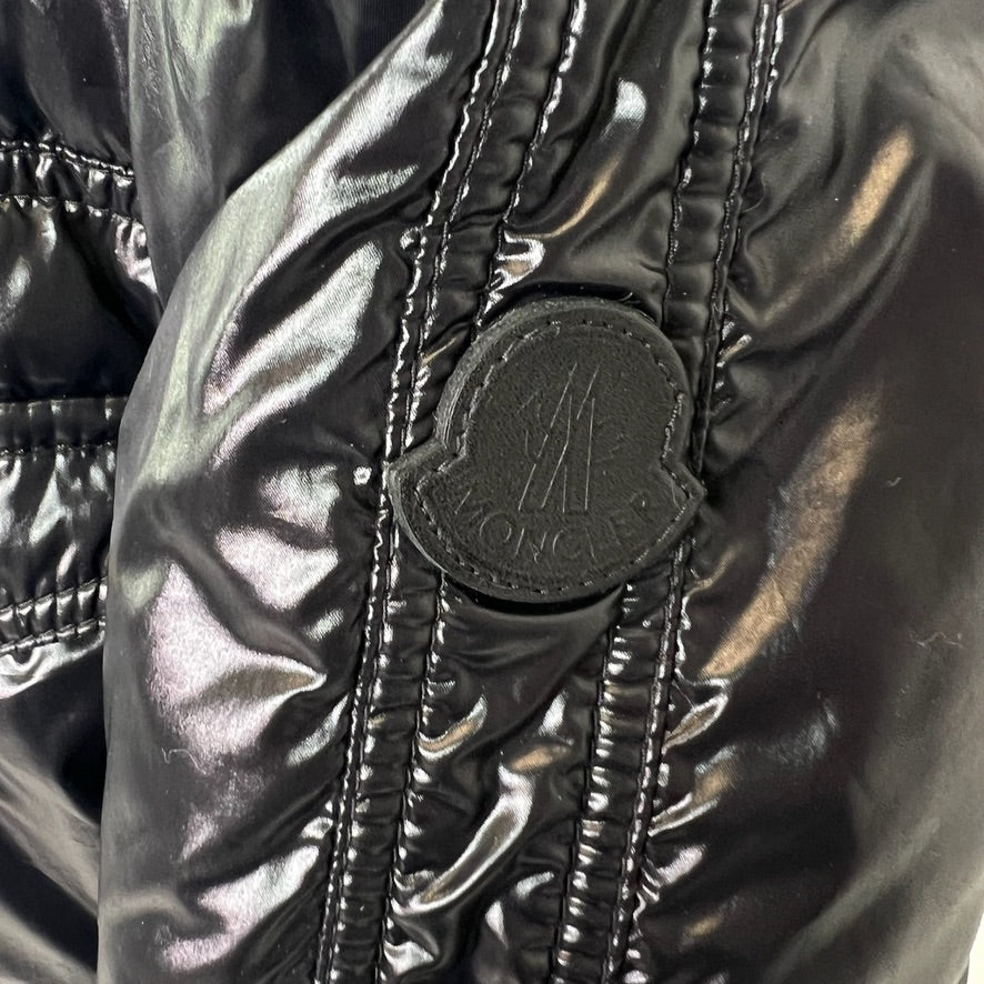 MONCLER Giacca piumino nero lucido