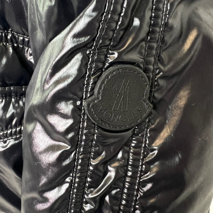 MONCLER Giacca piumino nero lucido