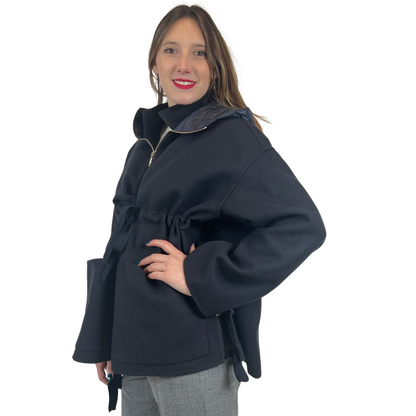 MONCLER Giacca poncho blu