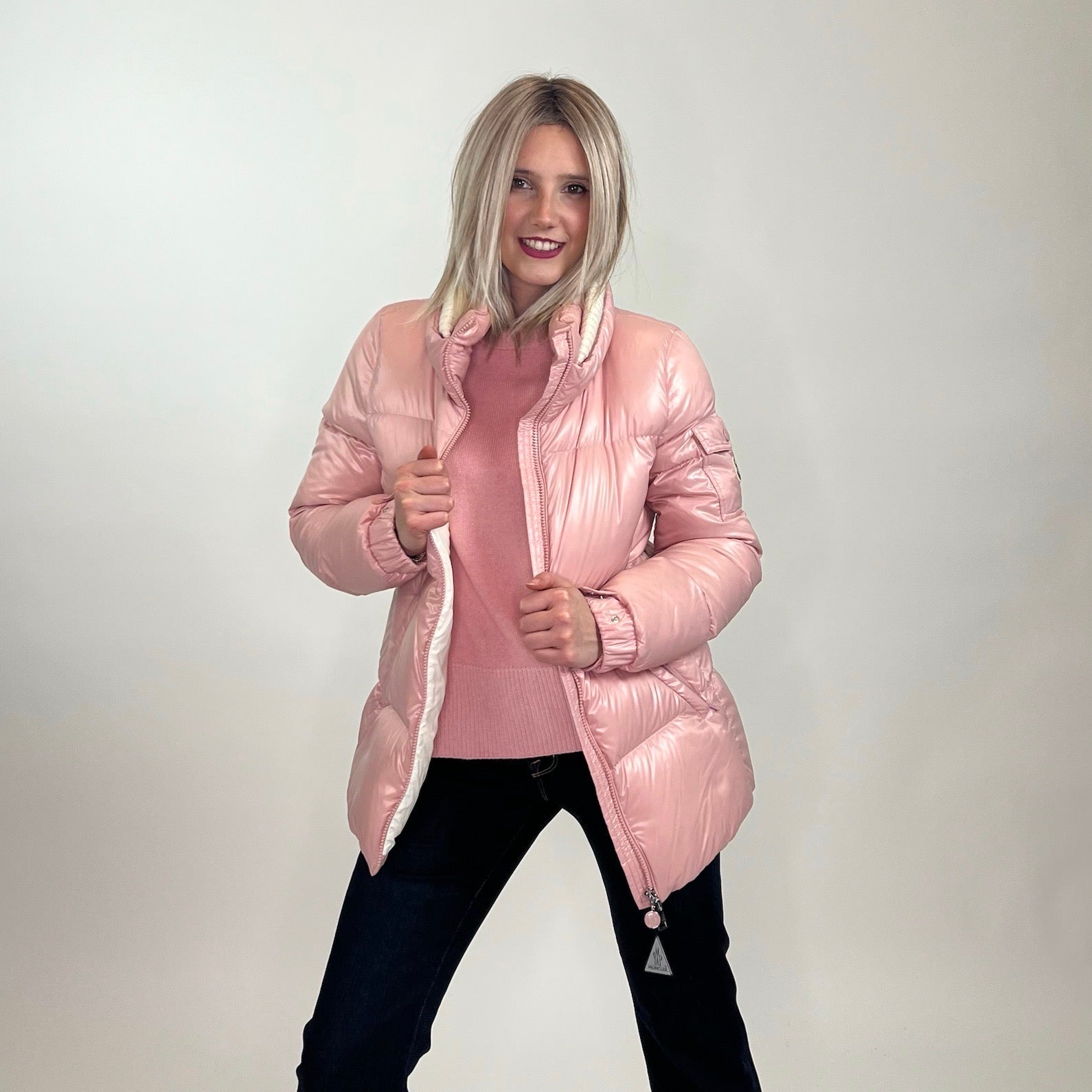 MONCLER Piumino Vistule rosa