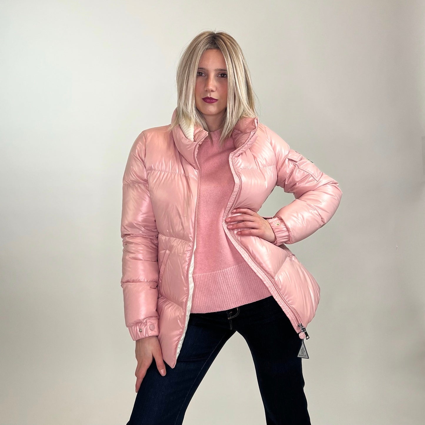 MONCLER Piumino Vistule rosa