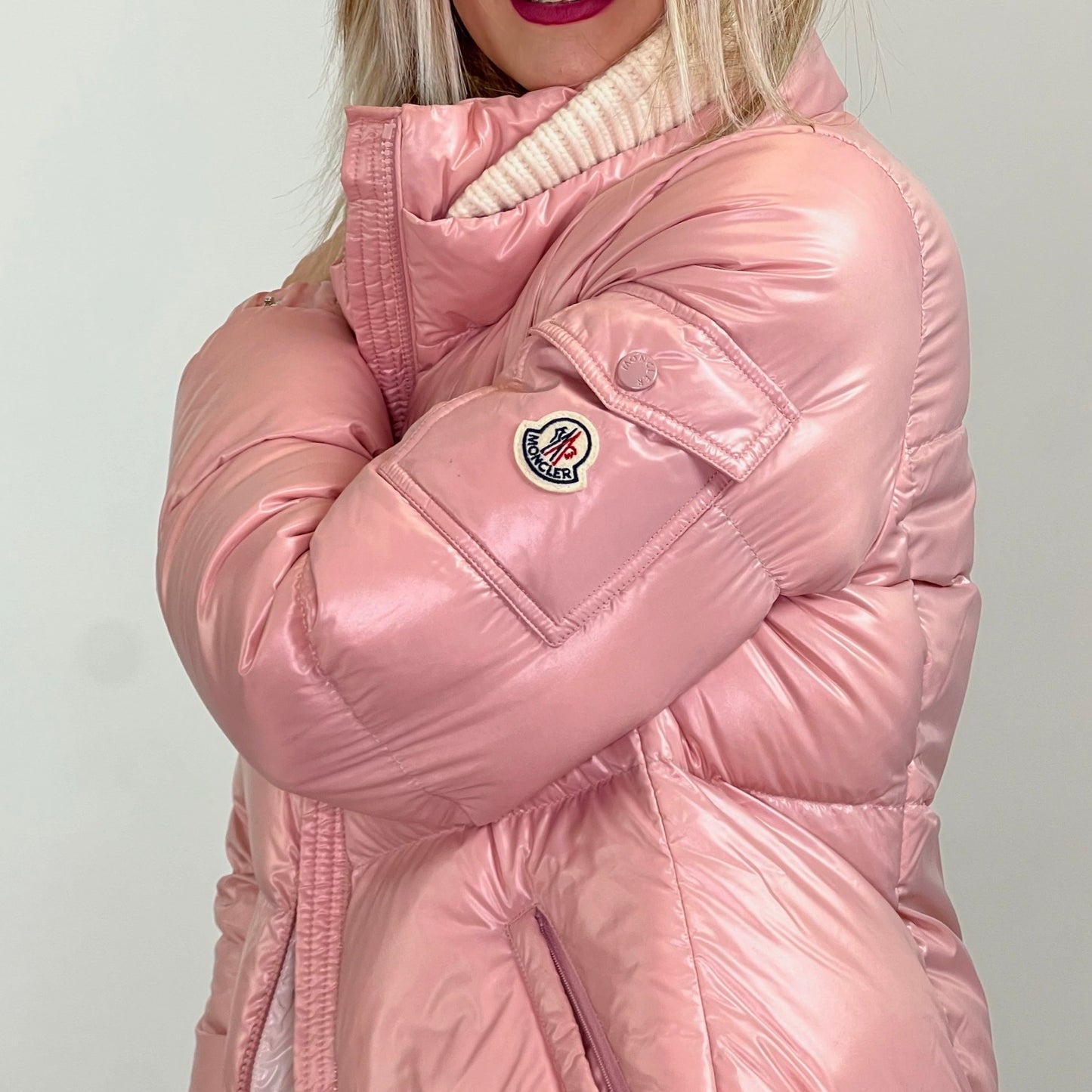 MONCLER Piumino Vistule rosa